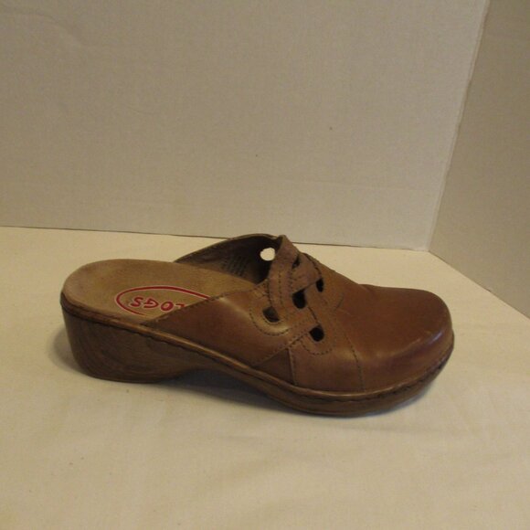 Klogs Woman Size 8.5 Brown Tan Vacation Travel Cruise Top Slide Shoes - Picture 8 of 12